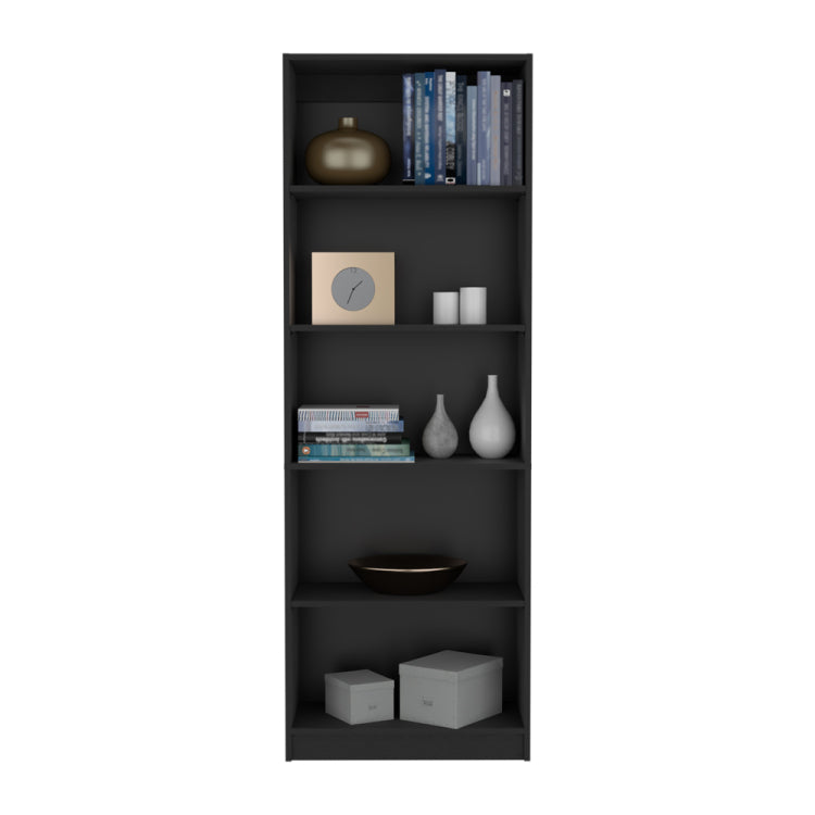 Bookcase 4 Shelves Benzoni, Office, Black