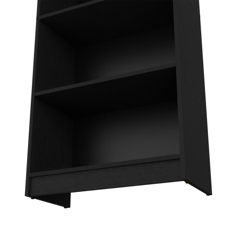 Bookcase 4 Shelves Benzoni, Office, Black
