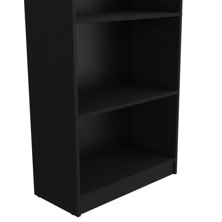 Bookcase 4 Shelves Benzoni, Office, Black