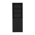 Bookcase Dual Door Benzoni, Office, Black