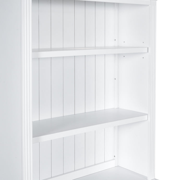 83.4"Tall Bookshelf With 3 Pieces Led Lighting, Modern Bookcase With 2 Doors And 1 Drawer,Storage Bookcase With Open Shelves For Living Room,Home Office,White