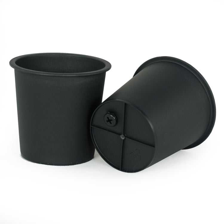 5" Round Nursery Plant Pot Garden Plastic Pots With Drainage 5 Pack