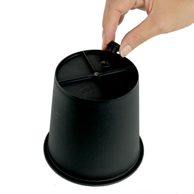 5" Round Nursery Plant Pot Garden Plastic Pots With Drainage 5 Pack