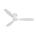 52 Inch Indoor Wooden With 3 Solid Wood Blades Remote Control Reversible Dc Motor Without Light