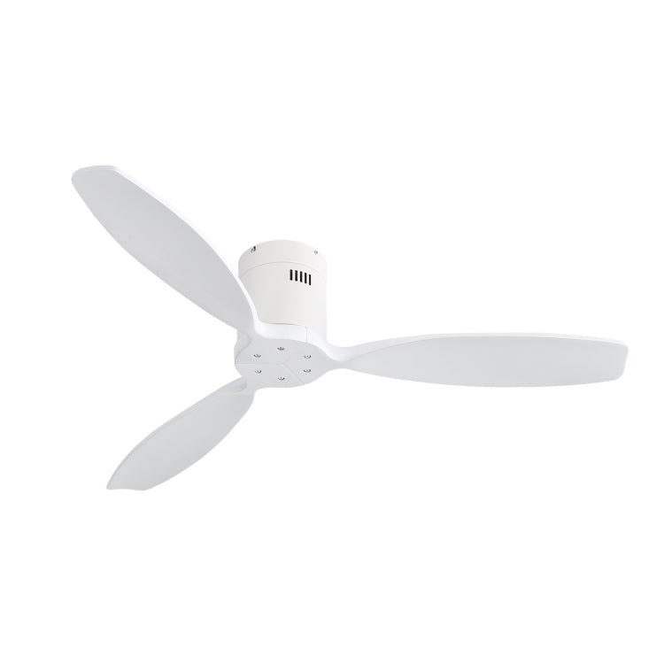 52 Inch Indoor Wooden With 3 Solid Wood Blades Remote Control Reversible Dc Motor Without Light