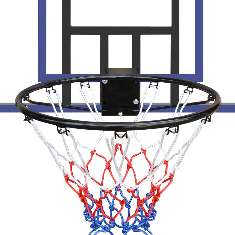 Wall Mounted Basketball Hoop, 45 X 29 Inches Shatterproof Back, Folding Hoop, Durable Hoop And All Weather Mesh For Indoor And Outdoor Use