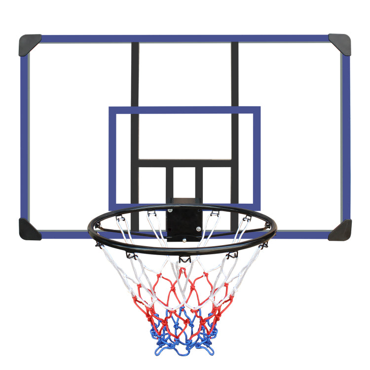 Wall Mounted Basketball Hoop, 45 X 29 Inches Shatterproof Back, Folding Hoop, Durable Hoop And All Weather Mesh For Indoor And Outdoor Use