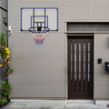 Wall Mounted Basketball Hoop, 45 X 29 Inches Shatterproof Back, Folding Hoop, Durable Hoop And All Weather Mesh For Indoor And Outdoor Use