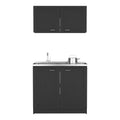 Cabinet Set Zeus, Garage, Black