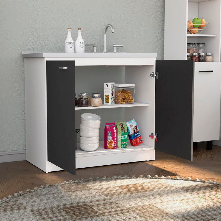 Utility Sink Vernal, Kitchen, White Black