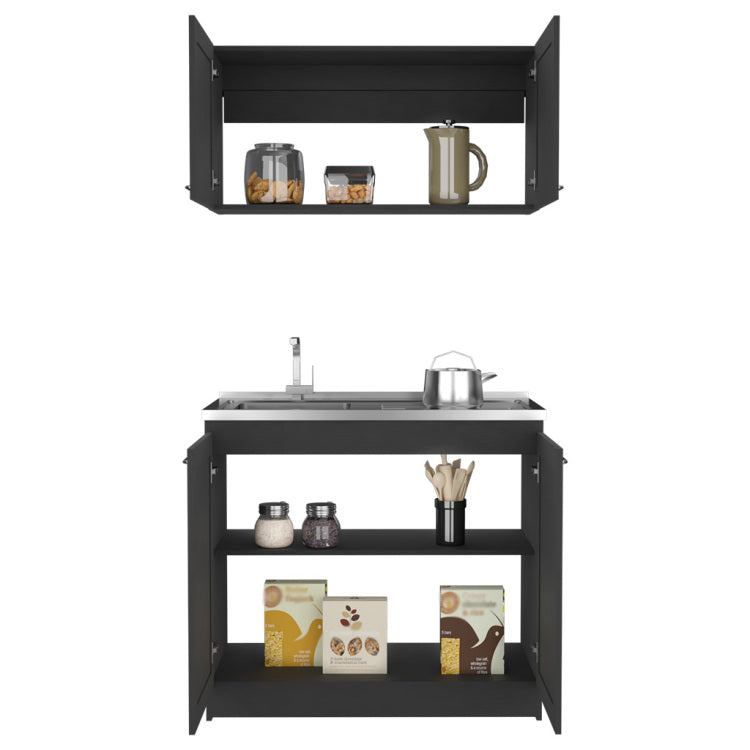 Cabinet Set Zeus, Garage, Black