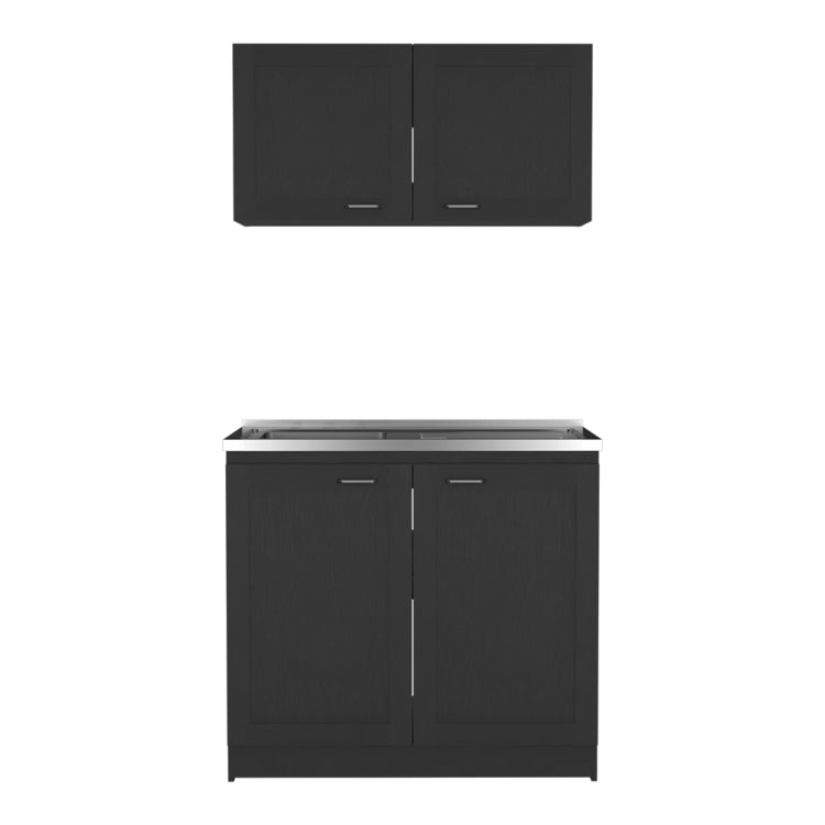 Cabinet Set Zeus, Garage, Black