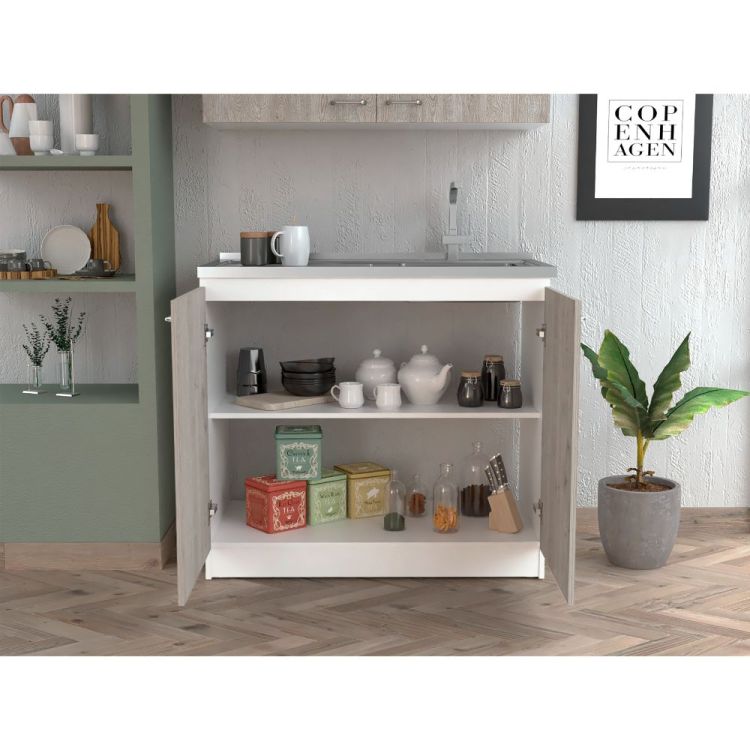 Utility Sink Vernal, Kitchen, Smokey Oak Light Gray