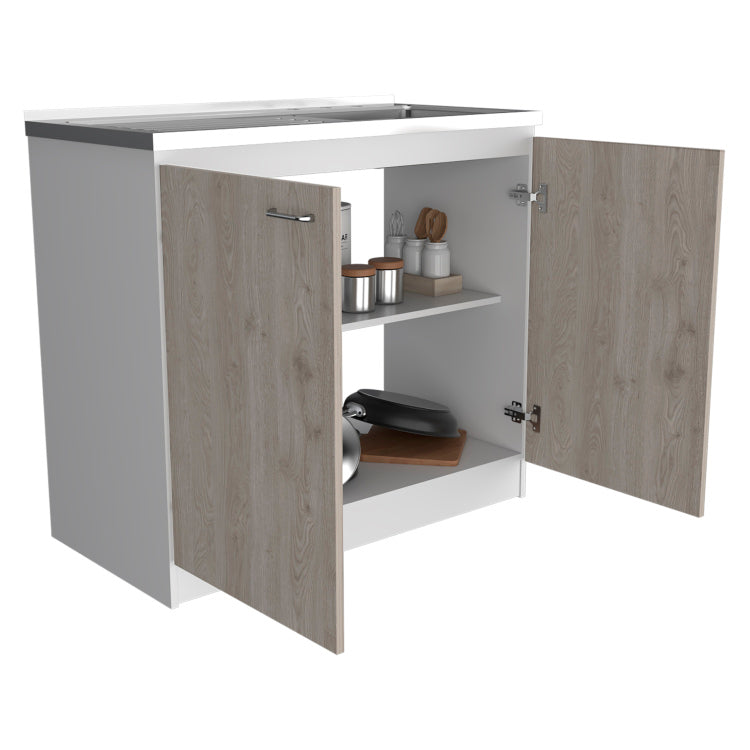 Utility Sink Vernal, Kitchen, Smokey Oak Light Gray