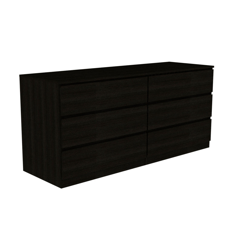 6 Drawer Double Dresser Tronx, Bedroom, Black