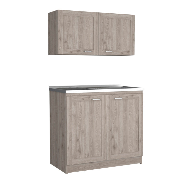 Cabinet Set Zeus, Kitchen, Light Gray