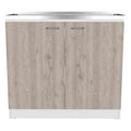 Utility Sink Vernal, Kitchen, Smokey Oak Light Gray