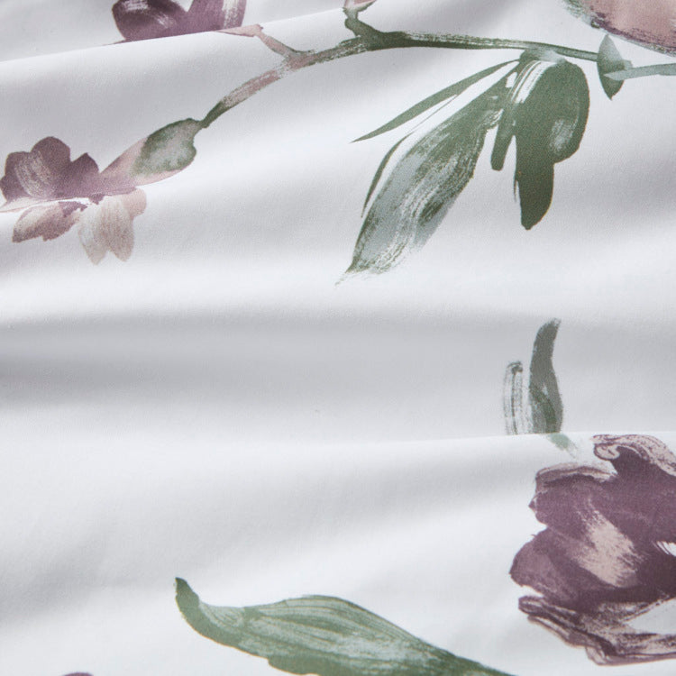 Queen Floral Comforter Set With Bed Sheets