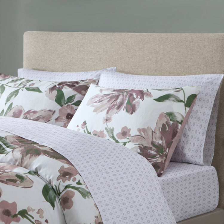 Queen Floral Comforter Set With Bed Sheets