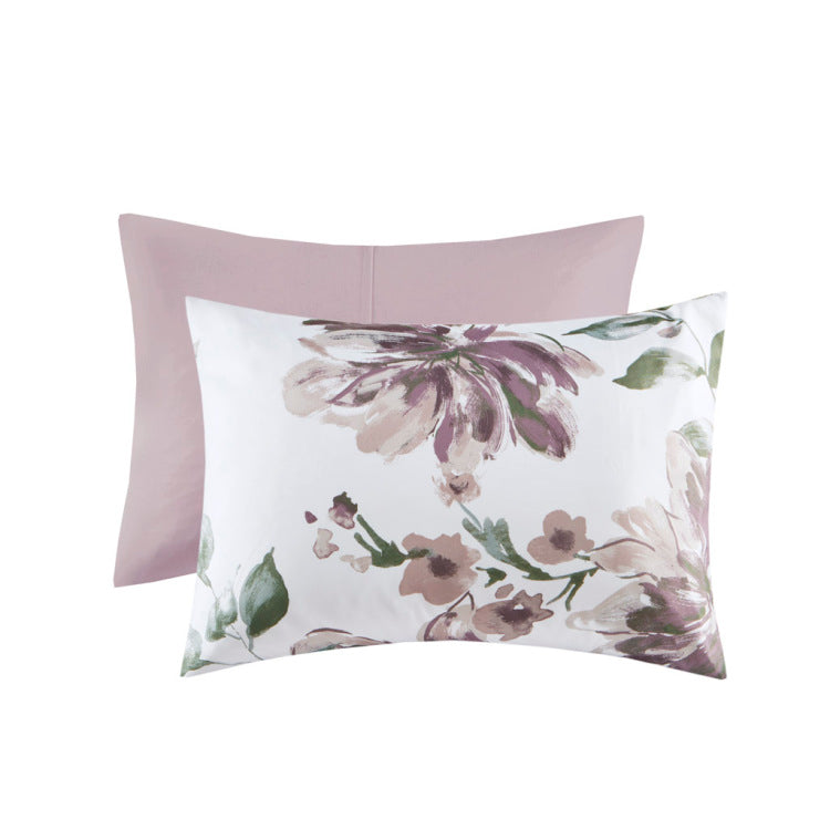 Queen Floral Comforter Set With Bed Sheets