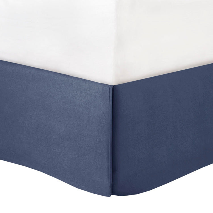8 Piece Embroidered Comforter Set Navy King