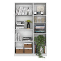 Benzoni Slim 2 Piece Living Room Set With 2 Bookcases, White