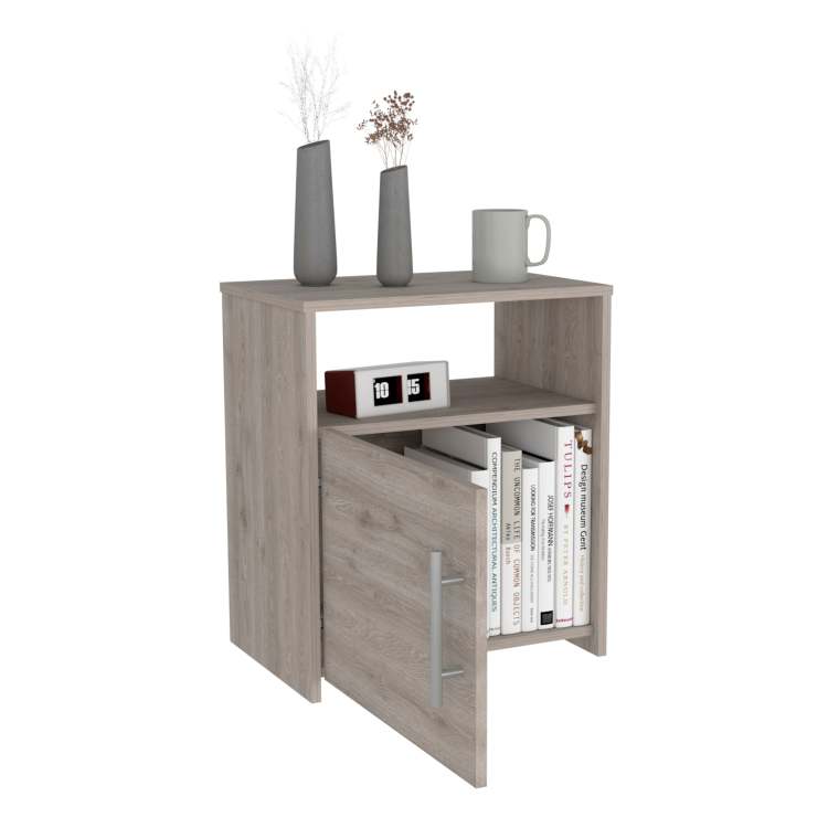 Bristol Nightstand, One Cabinet, Top Surface