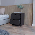 Dillon 2 Drawers Nightstand, Bedside Table With Storage