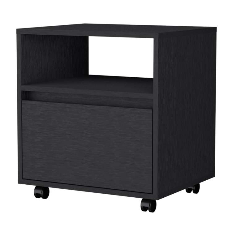 Duncan Nightstand, Top Open Shelf, 1 Drawer