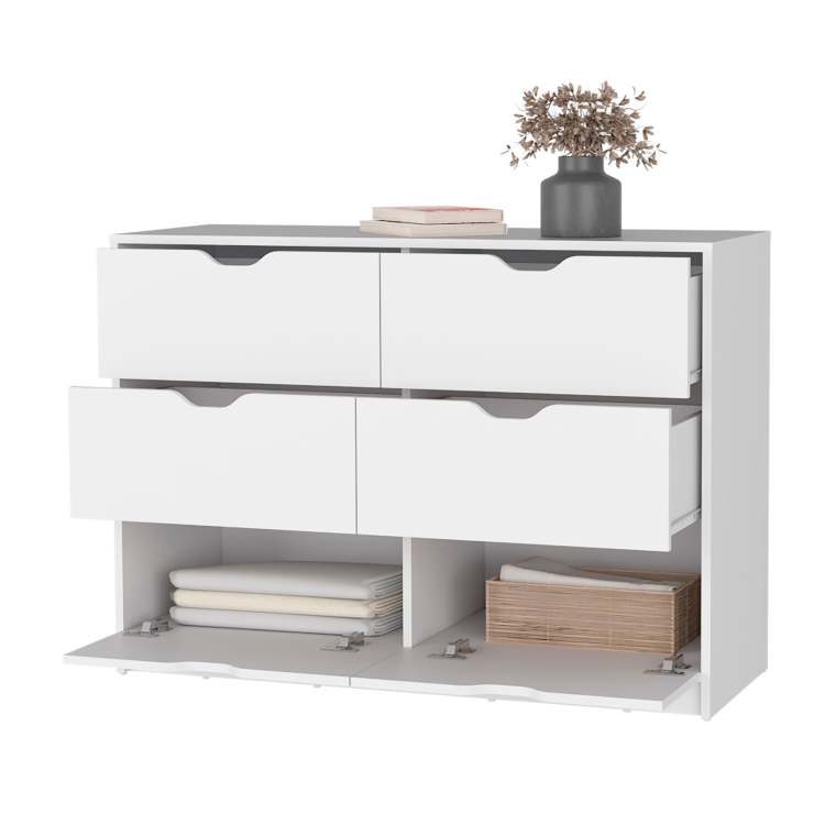 Dillon 2 Drawers Nightstand, Bedside Table With Storage
