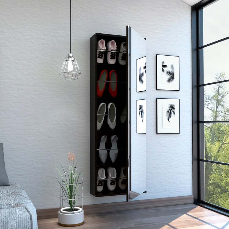 Columba Kitchen Cart, Single Door Cabinet, Four Caster