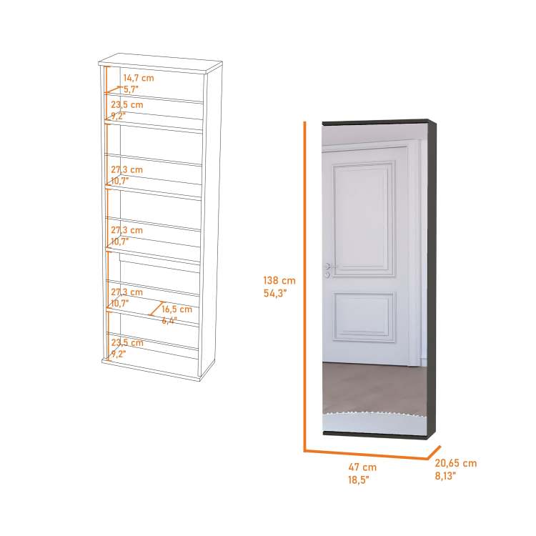 Columba Kitchen Cart, Single Door Cabinet, Four Caster