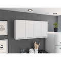 Sitka Wall Cabinet, Two Spacious Divisions, Four Doors
