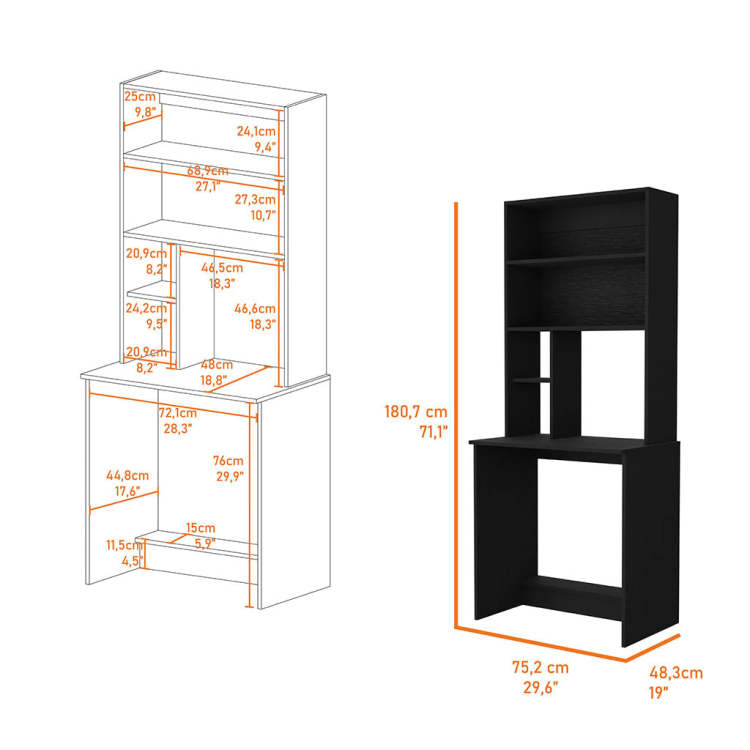 Ruan Xl Shoe Rack, Mirror, Five Interior Shelves, Single Door Cabinet
