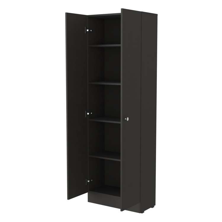 Virginia Double Door Storage Cabinet, Five Shelves