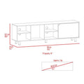 Native Tv Stand For Tv S Up 70", Four Open Shelves, Five Legs