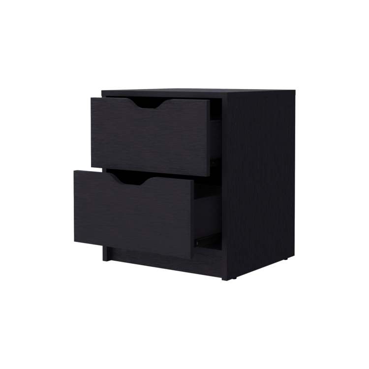 Dillon 2 Drawers Nightstand, Bedside Table With Storage