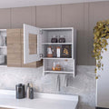 Sunriver Corner Shelf With Cabinet, 3 Tier Shelf, Metal Handles