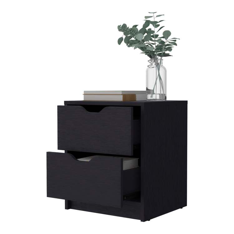 Dillon 2 Drawers Nightstand, Bedside Table With Storage