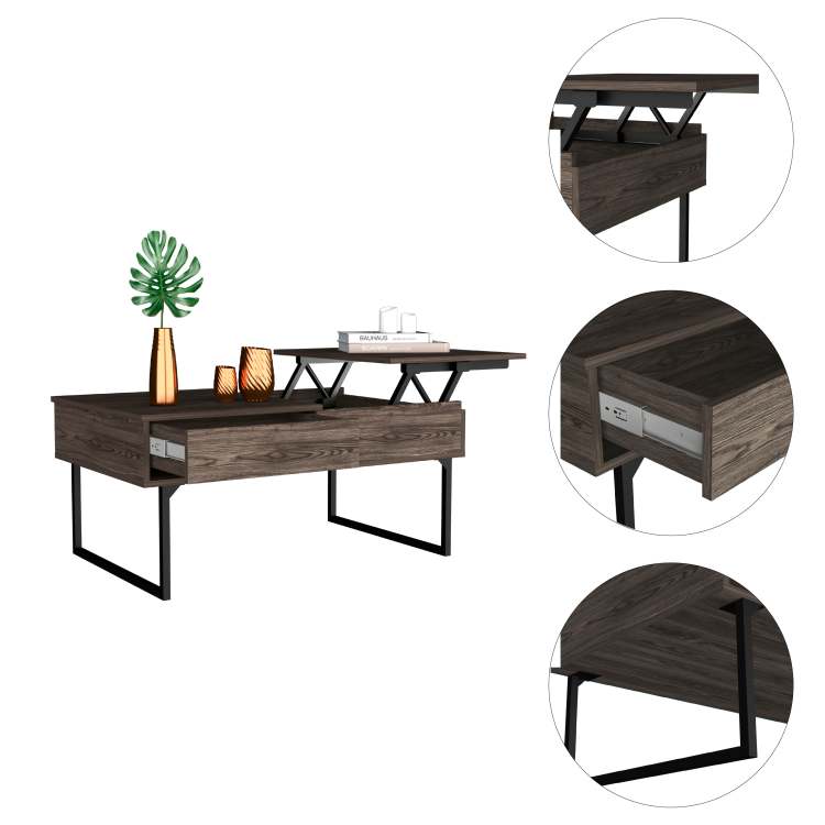 Hamburg Tv Stand For Tv S Up 60", Four Legs, Three Open Shelves