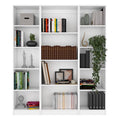 Torrey 3 Piece Living Room Set With 3 Bookcases, White