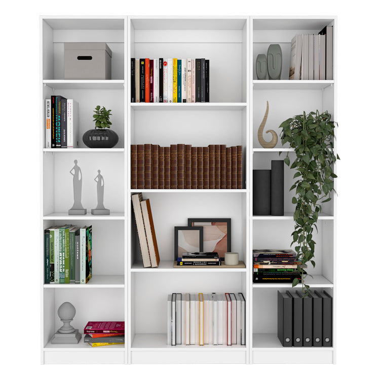 Torrey 3 Piece Living Room Set With 3 Bookcases, White