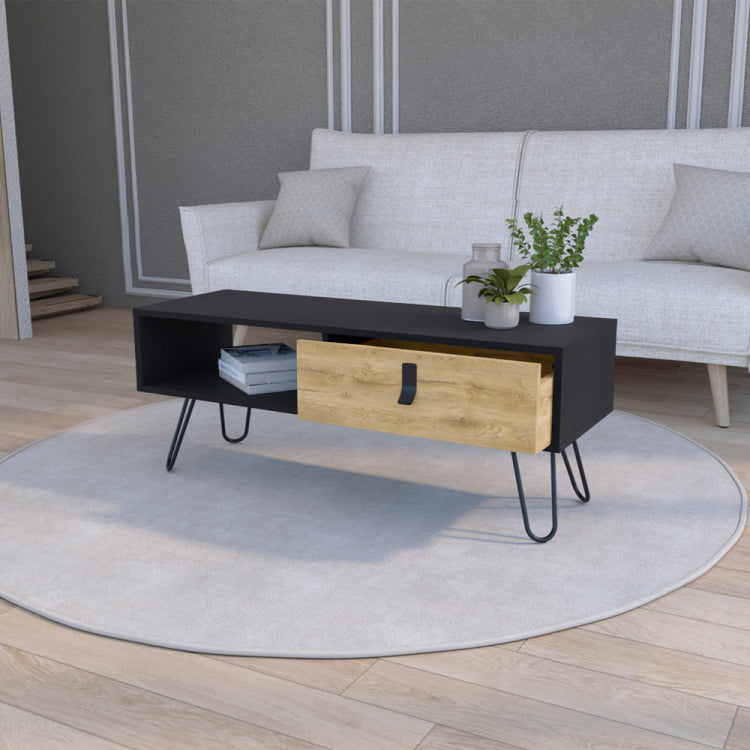 Coffee Table Magness, Living Room, Black Macadamia