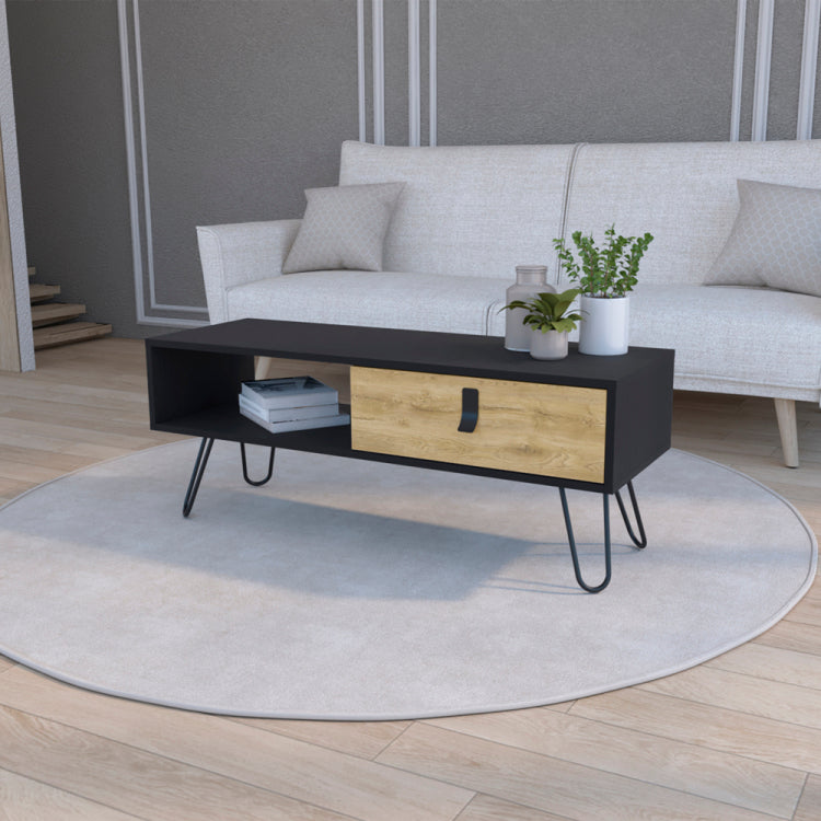 Coffee Table Magness, Living Room, Black Macadamia