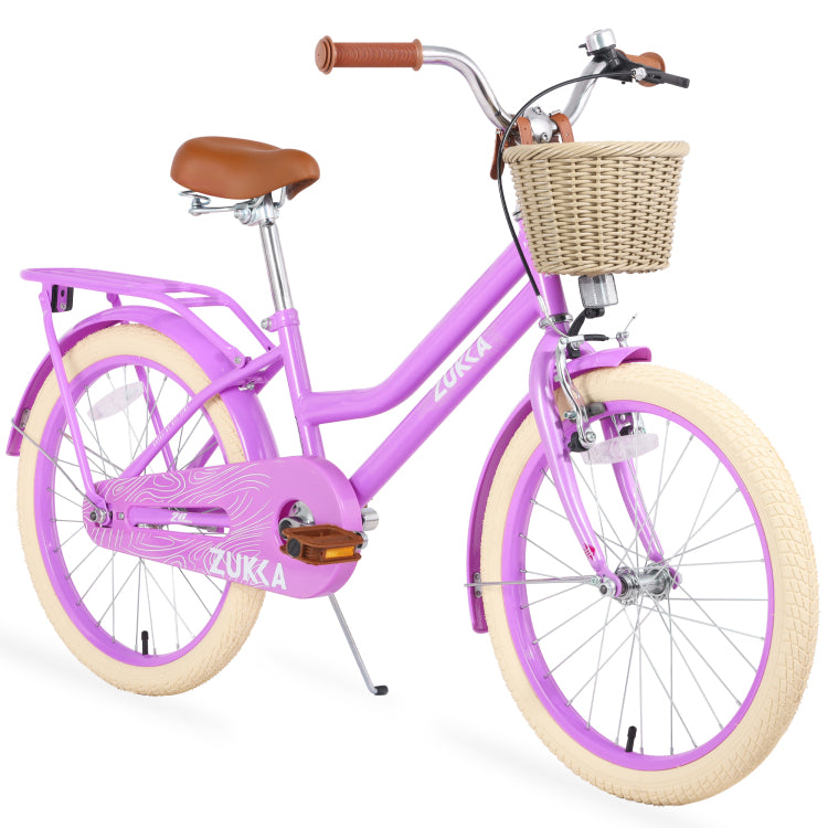 Multiple Colors,Girls Bike With Basket For 7 10 Years Old Kids,20 Inch Wheel ,No Training Wheels Included
