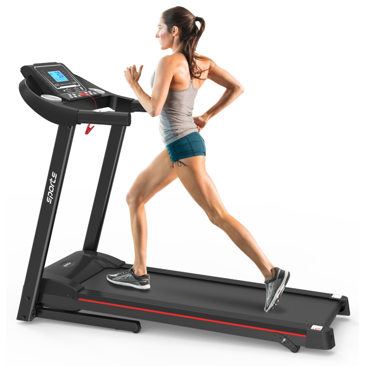 Fitshow App Home Foldable Treadmill With Incline, Folding Treadmill For Home Workout, Electric Walking Running Treadmill Machine 5" Lcd Screen 250 Lb Capacity Bluetooth Music