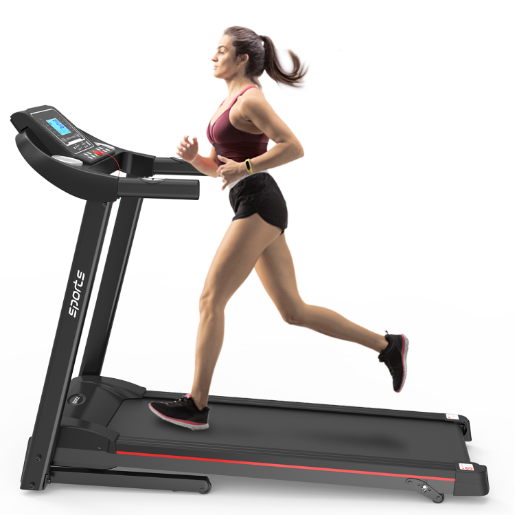 Fitshow App Home Foldable Treadmill With Incline, Folding Treadmill For Home Workout, Electric Walking Running Treadmill Machine 5" Lcd Screen 250 Lb Capacity Bluetooth Music