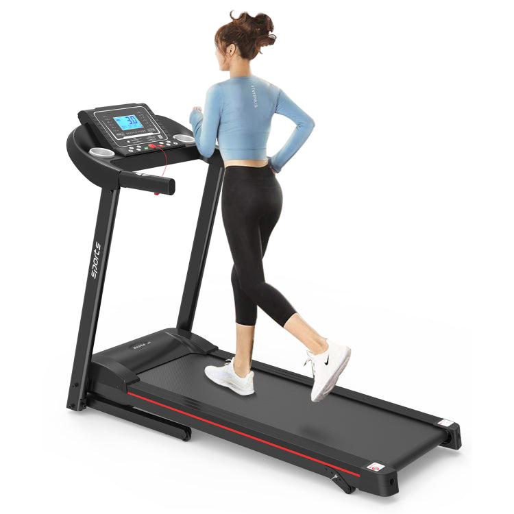 Fitshow App Home Foldable Treadmill With Incline, Folding Treadmill For Home Workout, Electric Walking Running Treadmill Machine 5" Lcd Screen 250 Lb Capacity Bluetooth Music