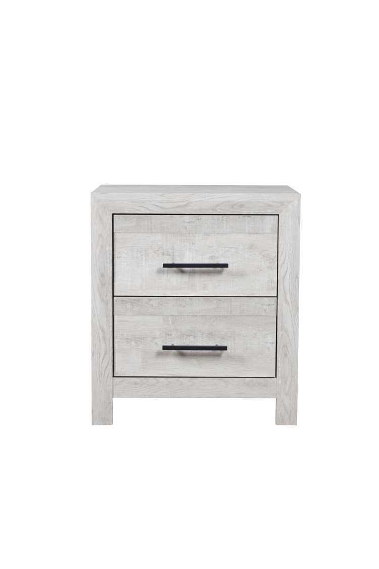 Denver Full 4Pc Modern Style Storage Bedroom Set Made With Wood In Natural Nj Inventory
