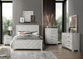 Denver Full 5Pc Modern Style Storage Bedroom Set Made With Wood In Natural Nj Inventory
